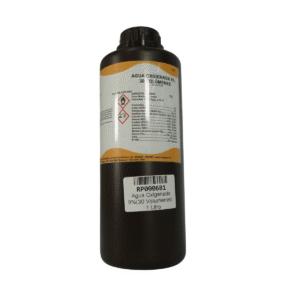 Agua oxigenada 9% (30 volúmenes) - Técnico - 1 Litro