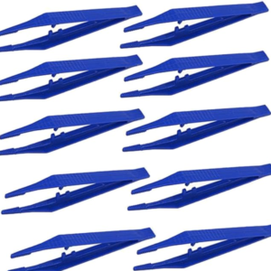 Set de 10 pinzas plásticas desechables - 10 cm