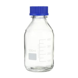 Botella Transparente con Tapa - Borosilicato - 500 mL