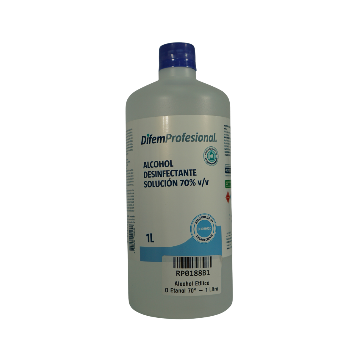 Alcohol desnaturalizado, Alcohol Etílico o Etanol 70° - 1 Litro