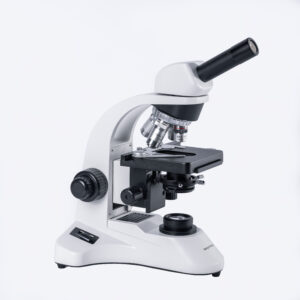 Microscopio Monocular 1000x con Platina Mecánica y 4 Objetivos (4x, 10x, 40x y 100x)