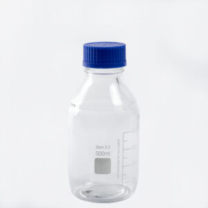 Botella Transparente con Tapa - Borosilicato - 500 mL