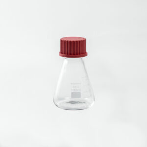 Matraz Erlenmeyer con tapa rosca - Borosilicato - 100 mL