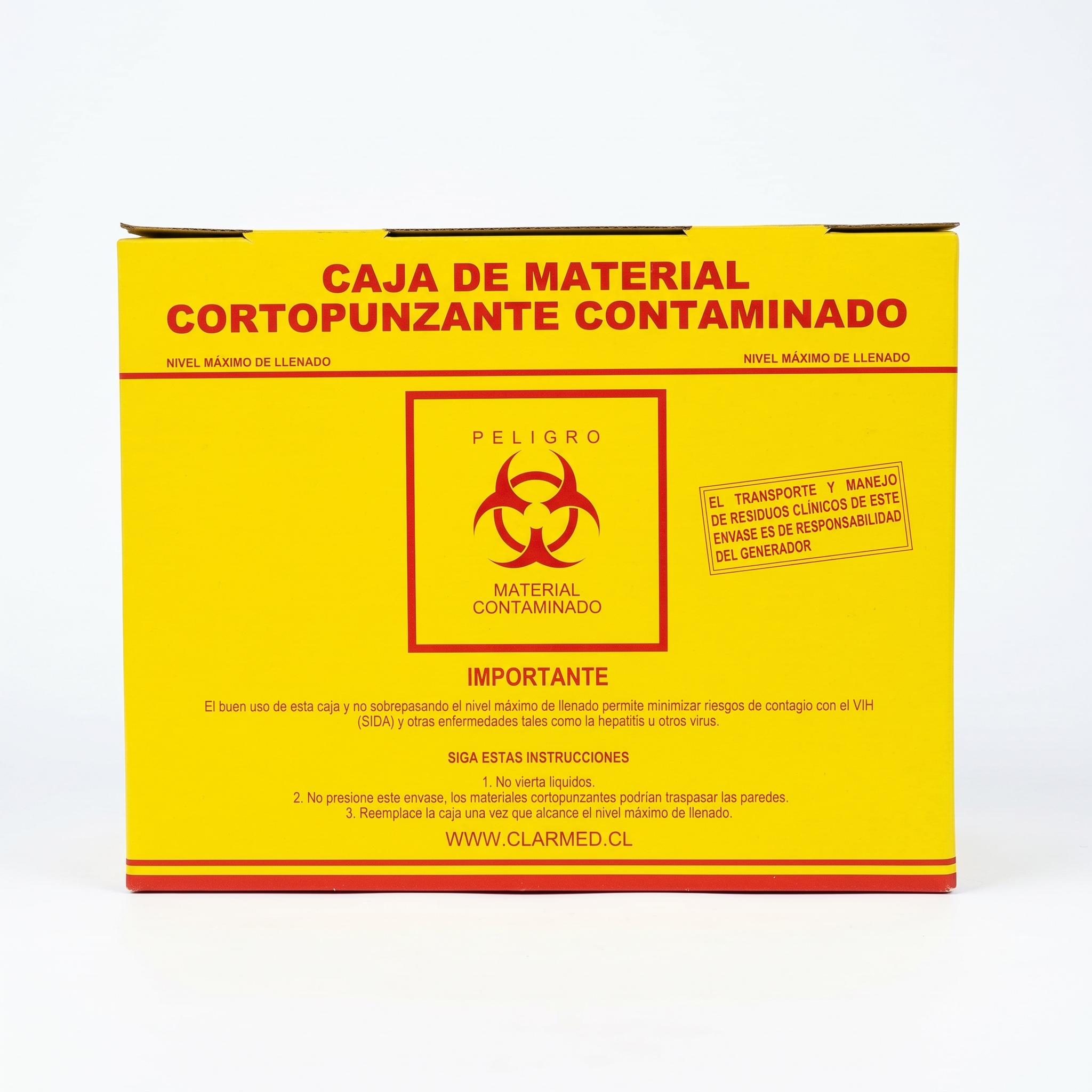 Caja Armable para Desechar Material Cortopunzante Grande