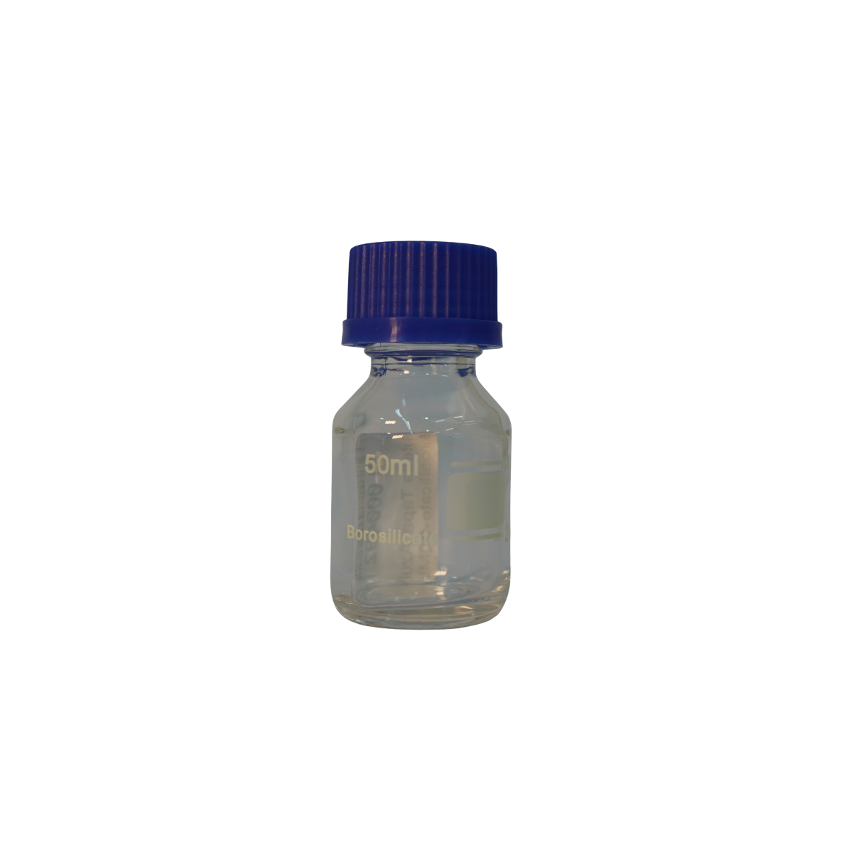 Botella Transparente con Tapa - Borosilicato - 50 mL