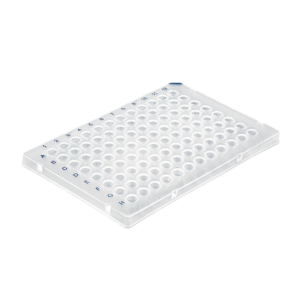 Placa PCR 96 Pocillos 0,1 ml Medio Faldon (PCR Plate Half Skirt con pestaña superior) - 50 unidades