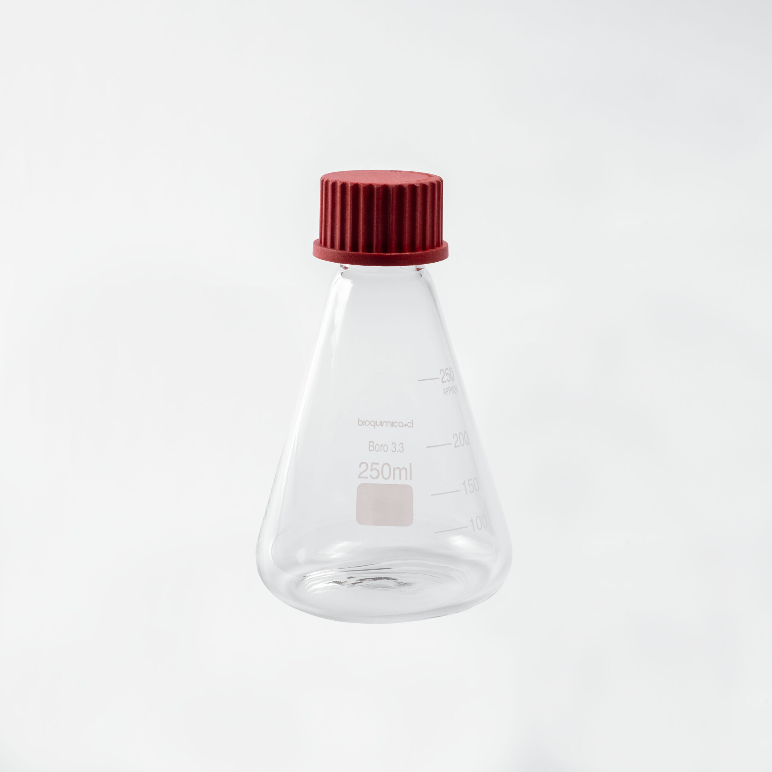Matraz Erlenmeyer con tapa rosca - Borosilicato - 250 mL - Imagen 3