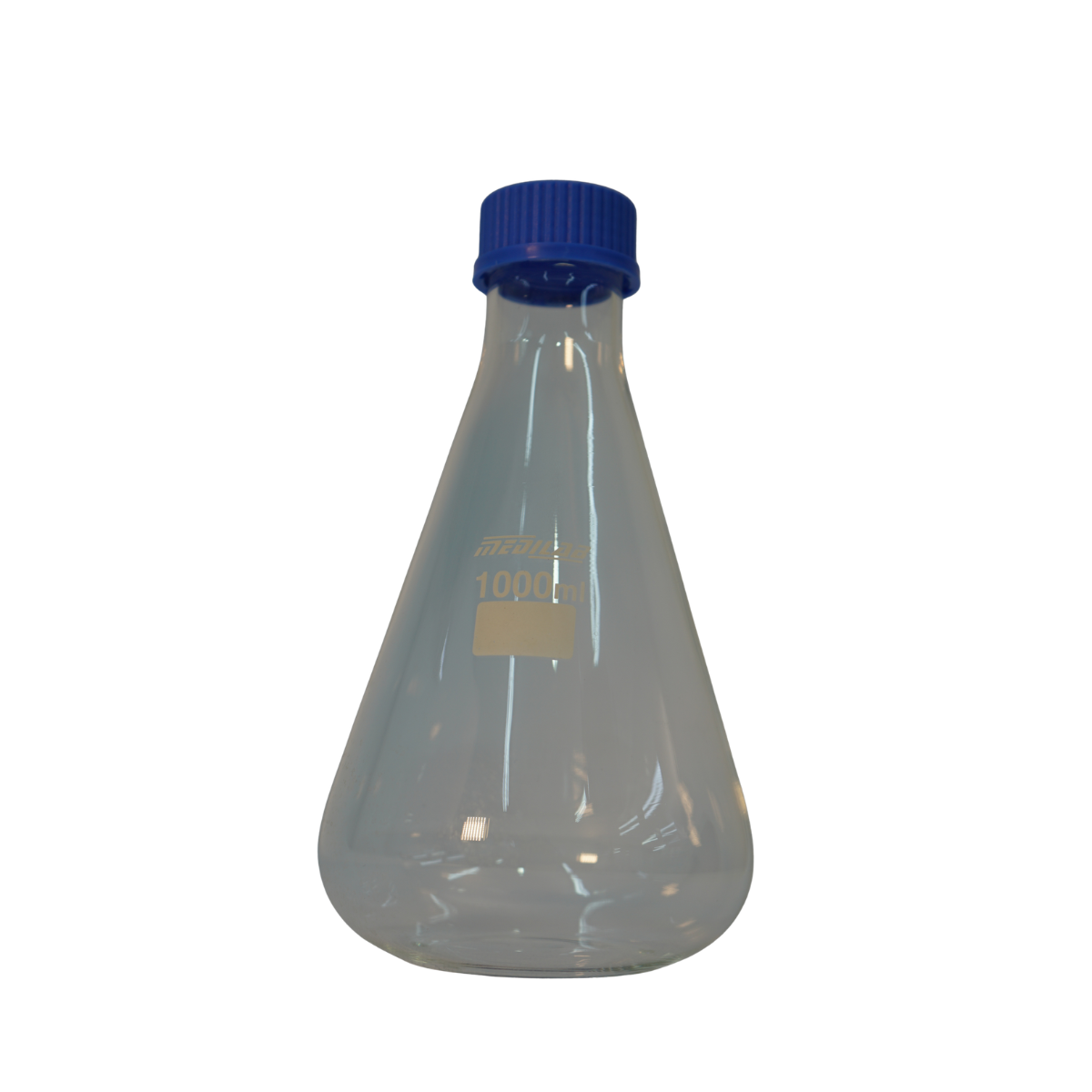 Matraz Erlenmeyer con tapa rosca - Borosilicato - 1 Litro