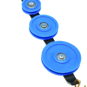 Polea Triple con Rodamiento de Bolas de Plasticos