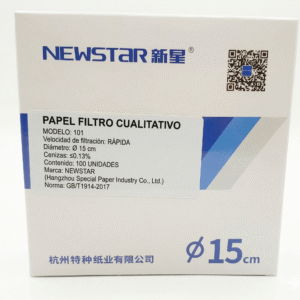 Papel de filtro cualitativo 15 cm - 100 unid