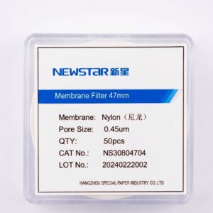 Membrana de filtracion Nylon 66, diametro 47 mm, poro 0,45 micras