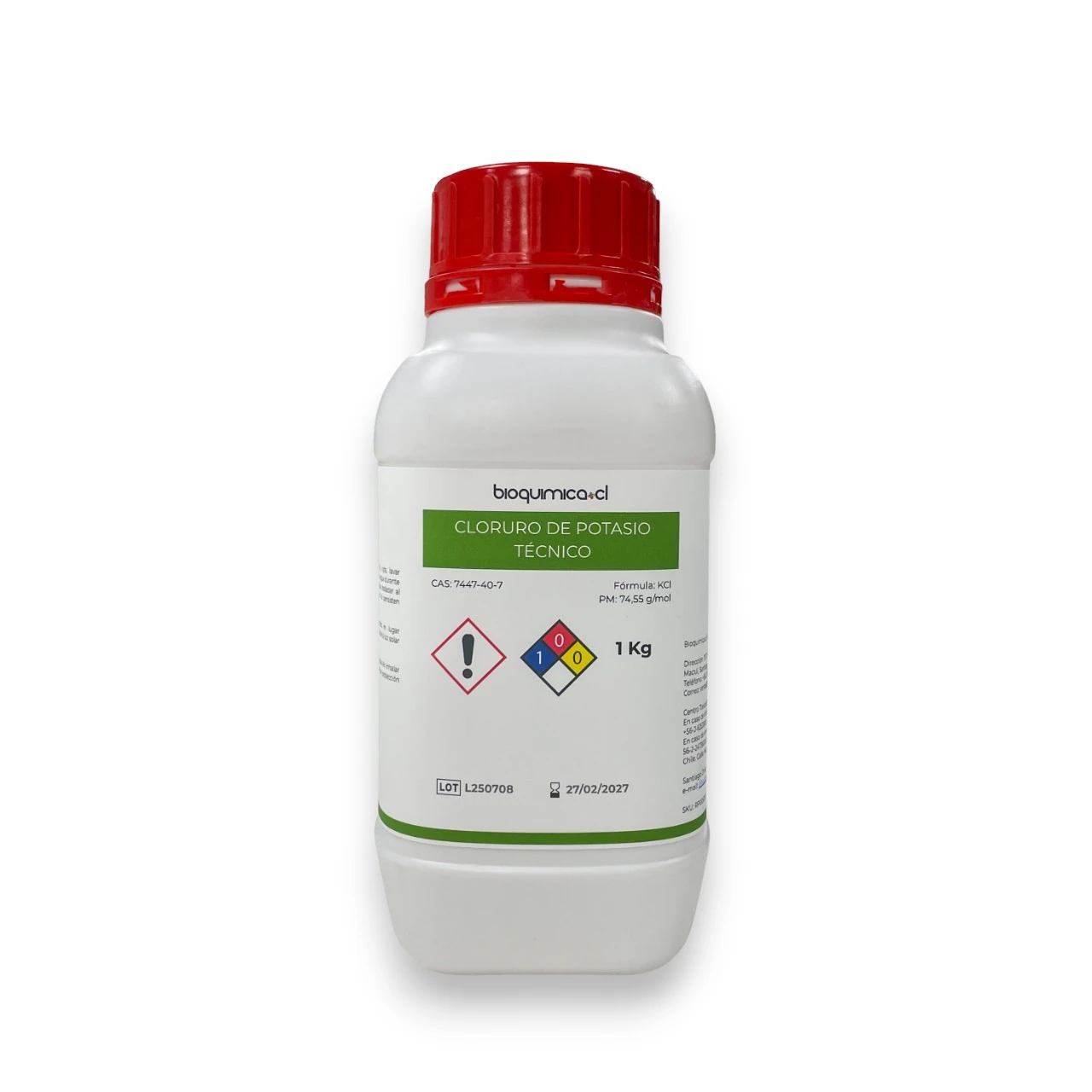 Cloruro de Potasio - Técnico - 1 Kg