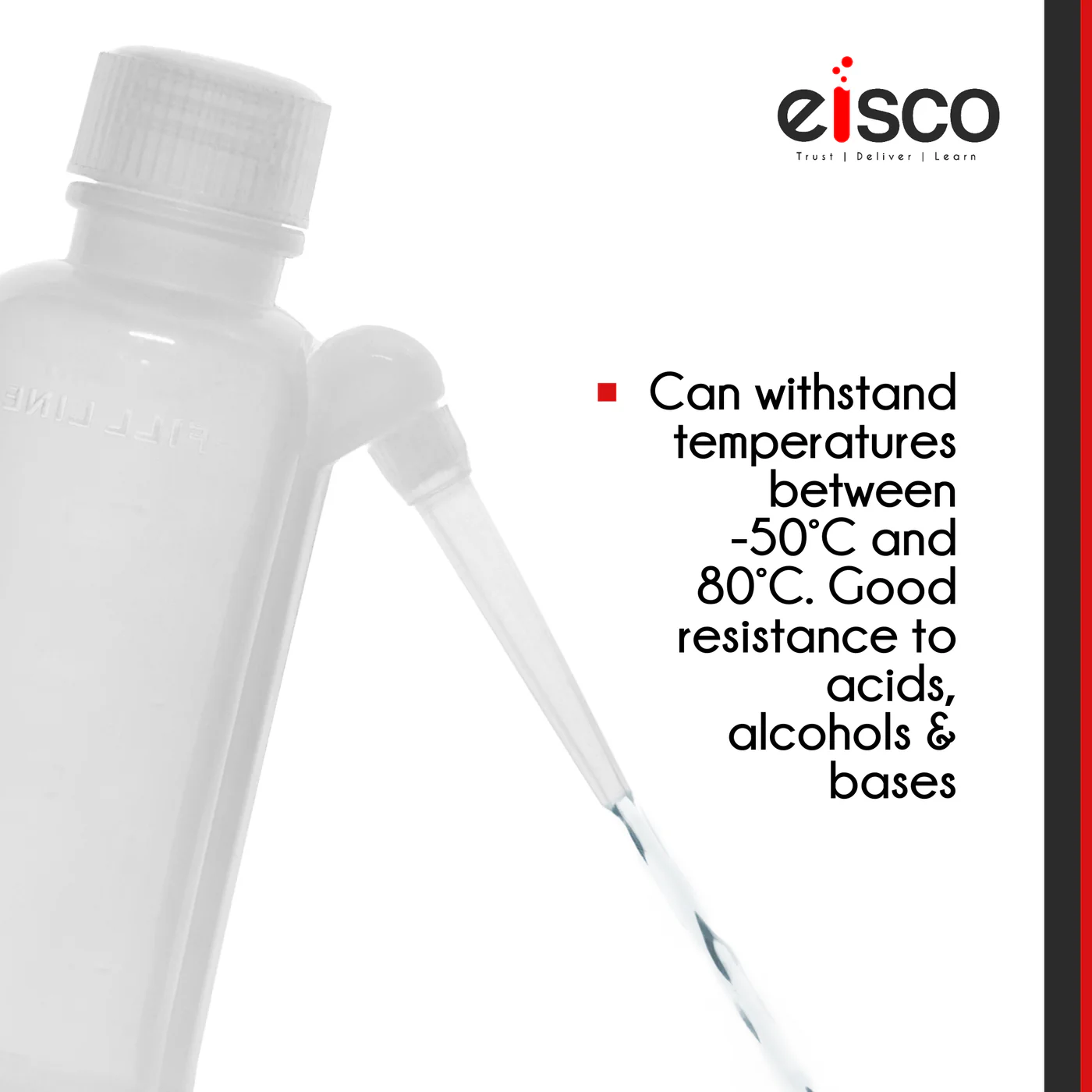 Piseta alta resistencia 500 mL EISCO - Imagen 3