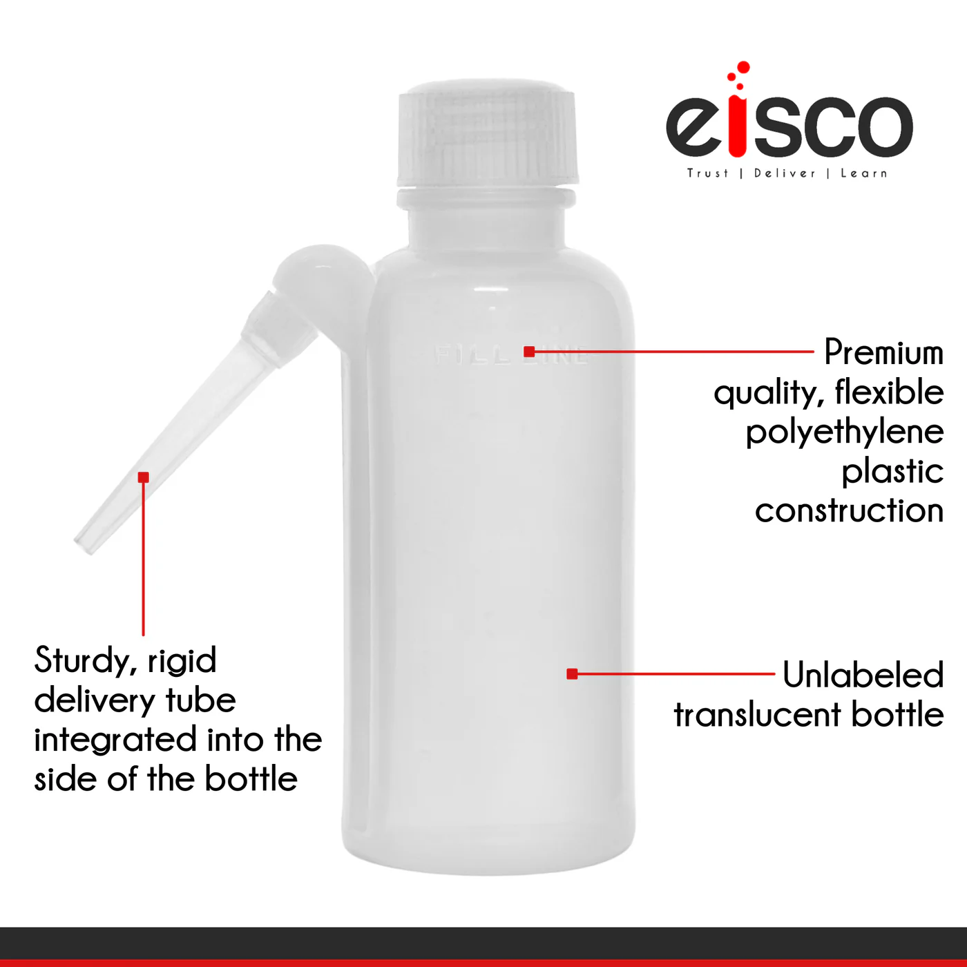 Piseta alta resistencia 250 mL EISCO - Imagen 3
