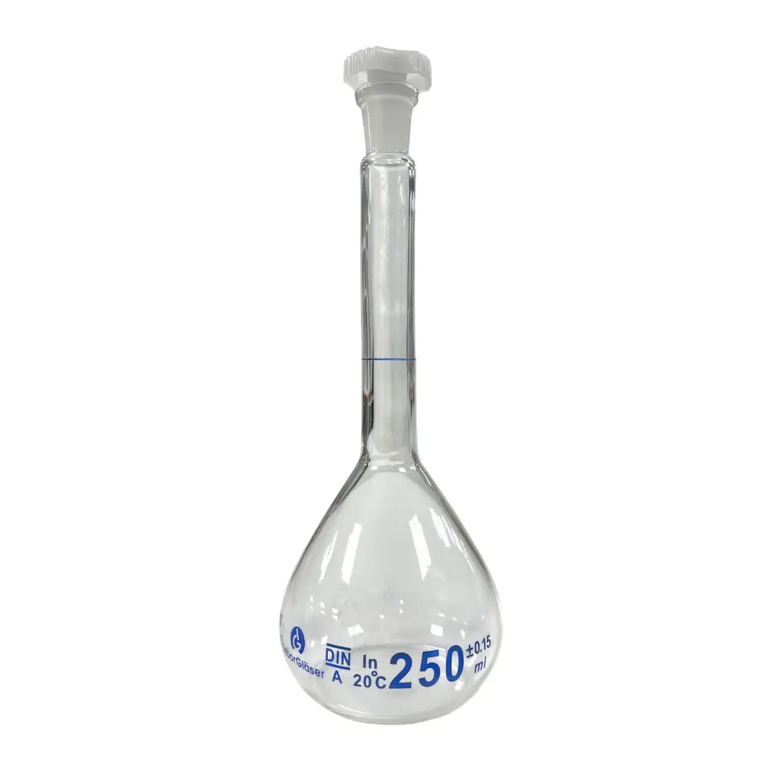 Matraz Aforado con Tapa - Clase A - 250 mL (Pack de 2)