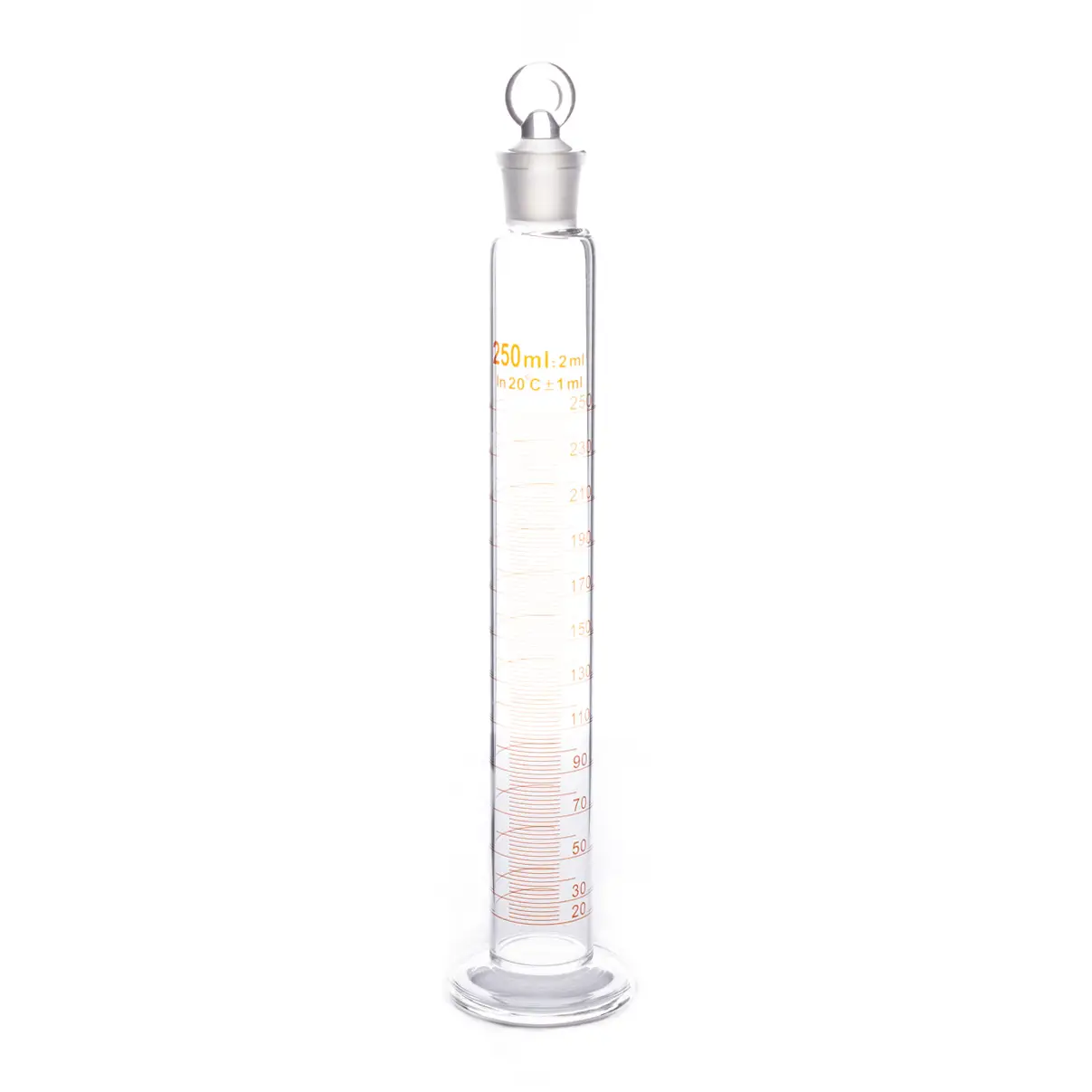 Probeta Graduada Esmerilada con Tapa - Borosilicato - Clase A - 250 mL