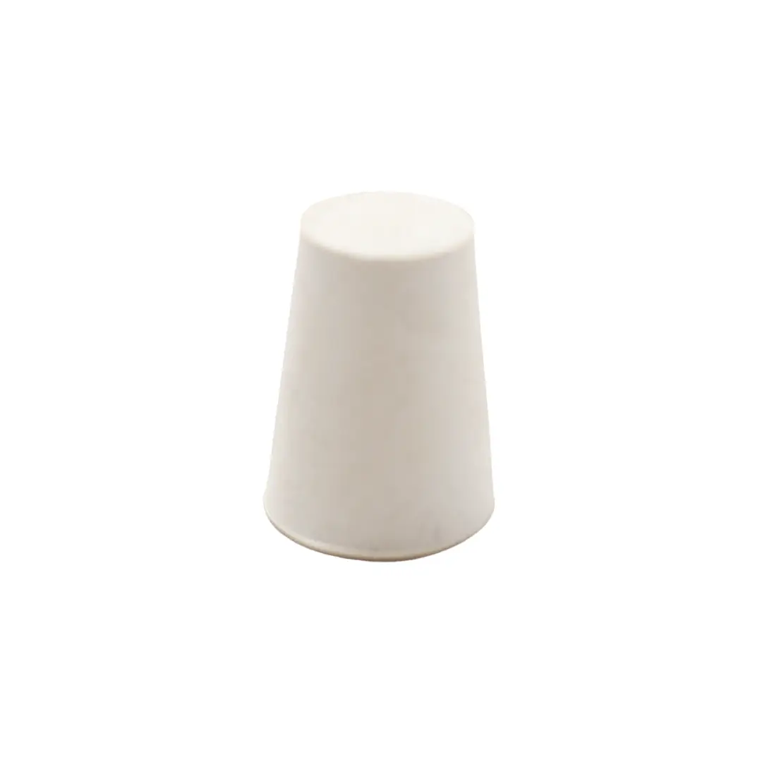 Tapón de Goma N° 4 Monohoradado - 25 x 20 x 26 mm