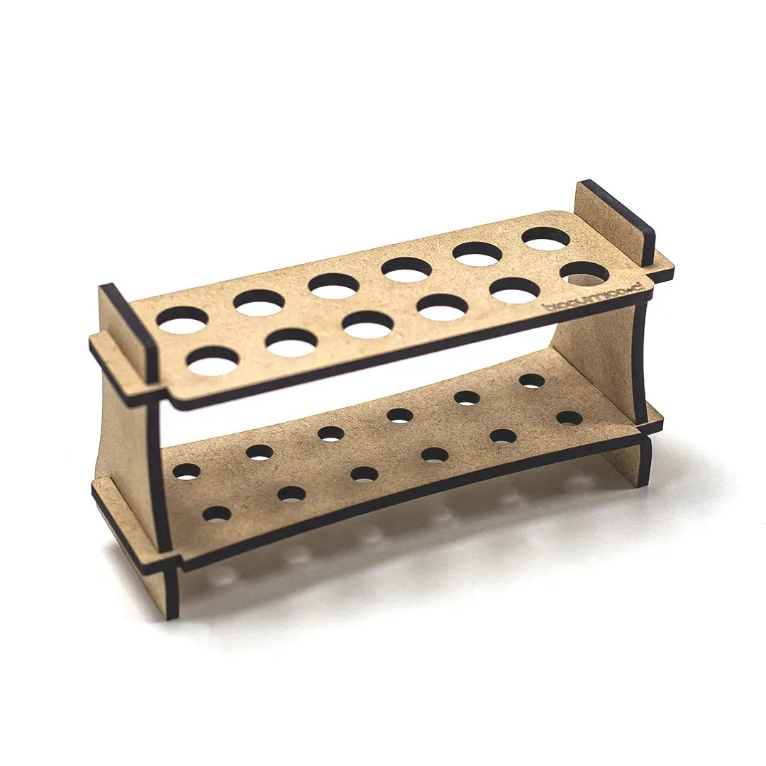 Gradilla Armable Mdf - 18 Mm - 12 tubos