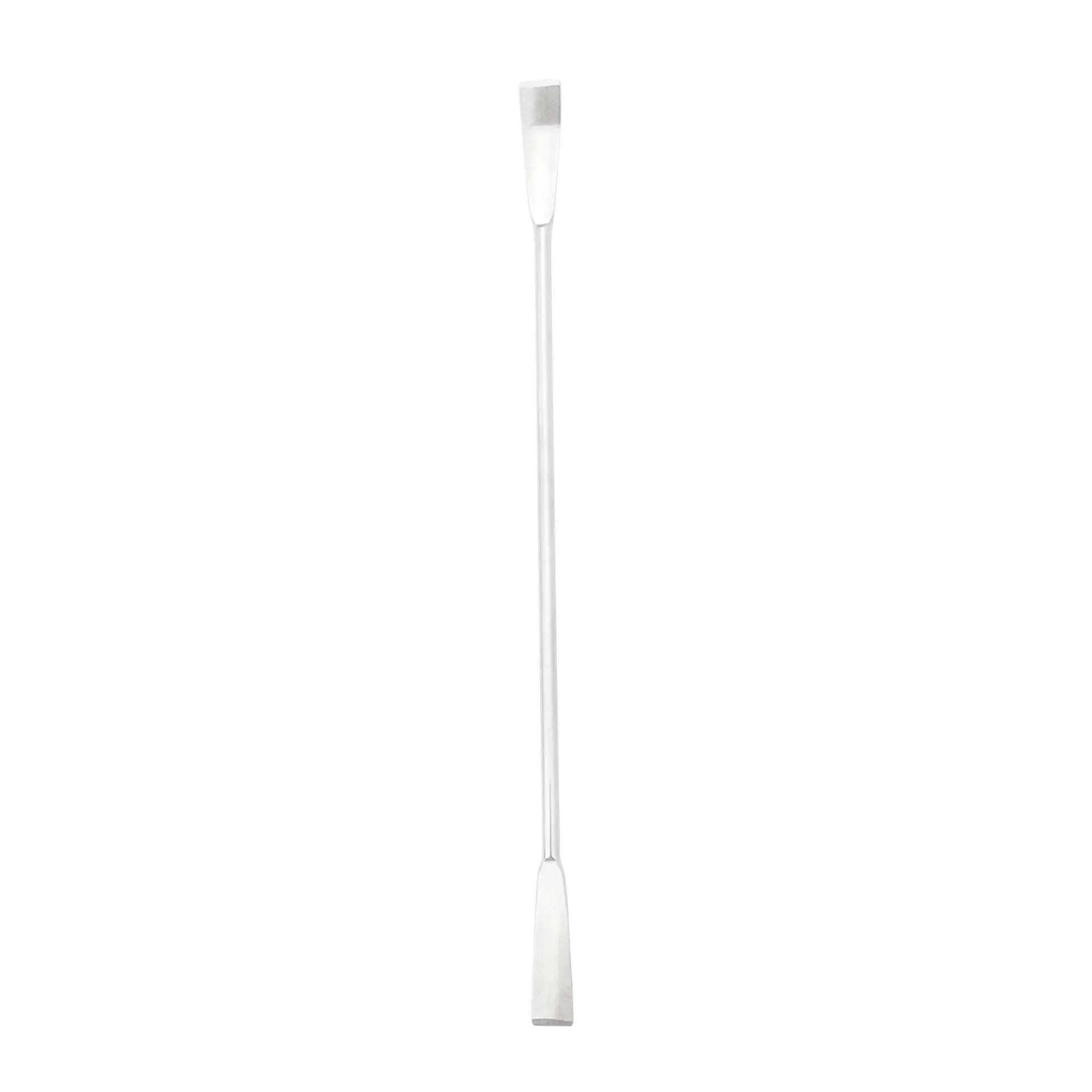 Espátula micro doble plano - Acero inoxidable - 180 mm
