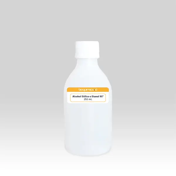 Alcohol desnaturalizado, Alcohol Etilico o Etanol 95° - 250 mL