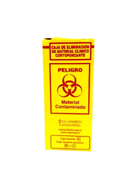 Caja Armable para Desechar Material Cortopunzante Pequeña