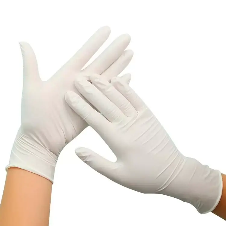 Guantes de Látex sin Polvo - Talla M - Caja 100 Un