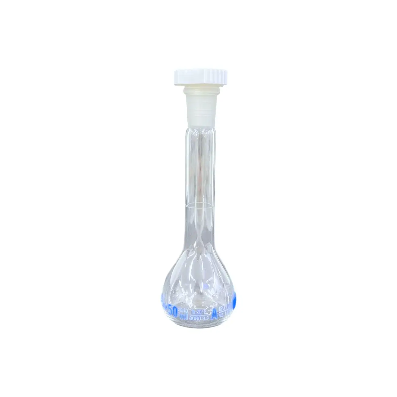 Matraz aforado con Tapa - Clase A Certificado NS 14/23 - 50 mL