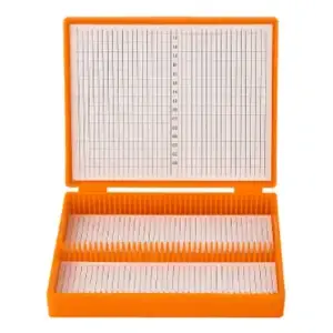 Caja contenedora para 100 Preparaciones Histológicas