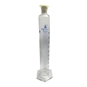 Probeta Graduada de Vidrio 1000 mL - Clase A con  Tapones de vidrio y PP - Cert ISO 4788 EISCO