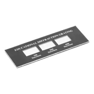 Rejilla de difraccion - Set triple 100, 300 y 600 lineas/mm EISCO