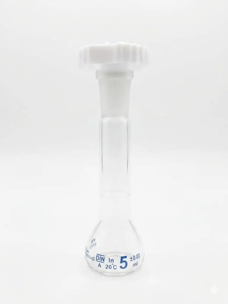 Matraz Aforado con tapa- 5 Ml