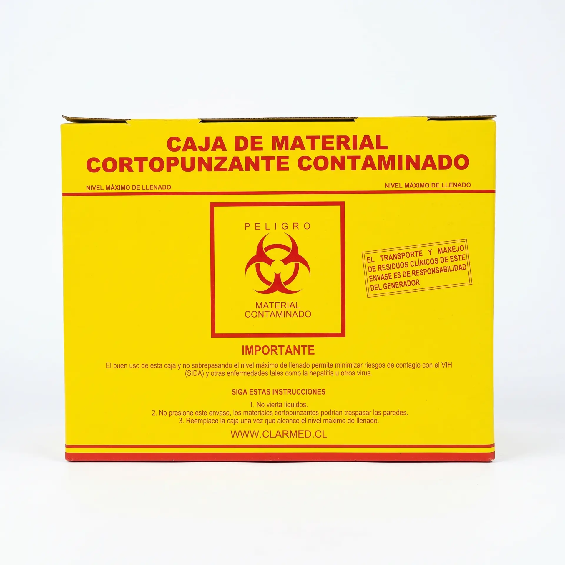 Caja Armable para Desechar Material Cortopunzante Grande