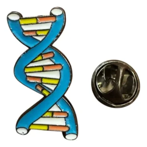 Pin metálico forma de ADN