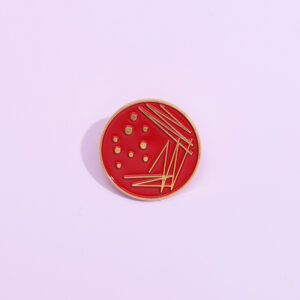 Pin metálico forma de Placa Petri